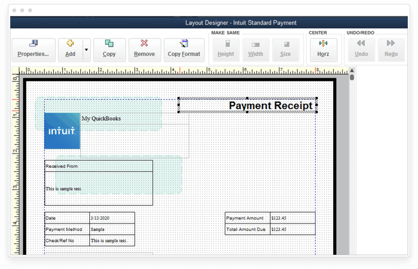 Enterprise Contractor Customize Reciepts