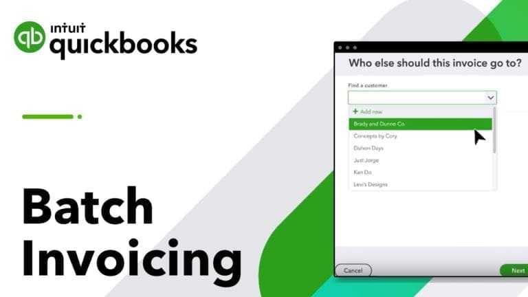 How To Use Batch Invoicing In QuickBooks Online Advanced