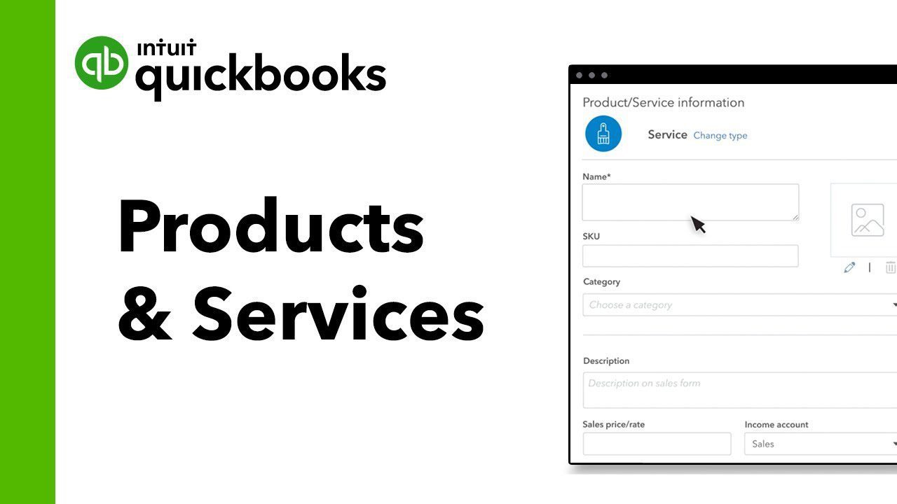 Set Up Products And Services In QuickBooks Online